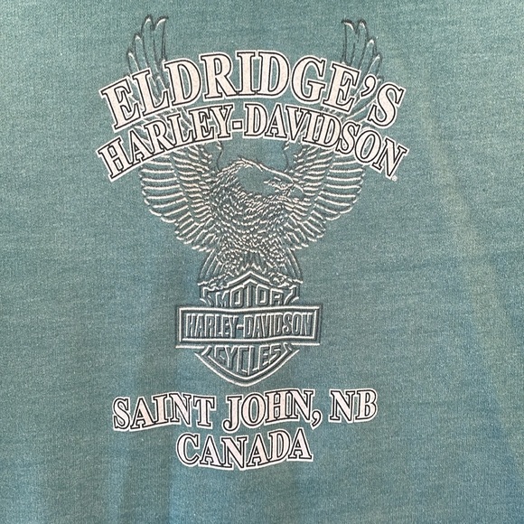 Harley Davidson Women’s Zip Up Hoodie Green Saint John, NB Size Small - Picture 5 of 7